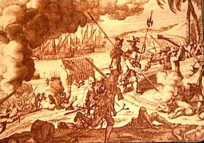 Dutch were incessantly at war with the Portuguese on the coast