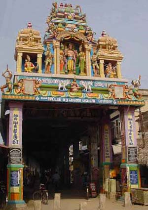 Temple passageway from Tiruchendur town