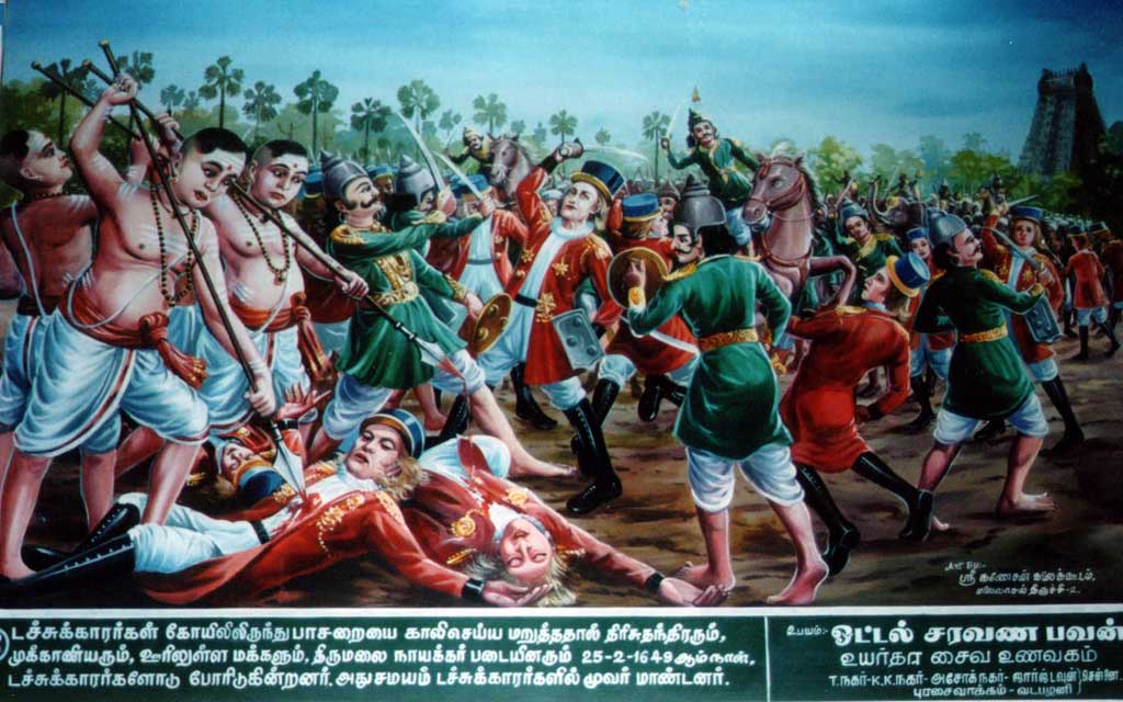 The attempt to oust the Dutch from the temple was unsuccessful